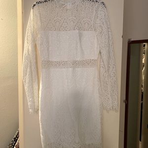 Lulu’s White Bridal Shower Dress